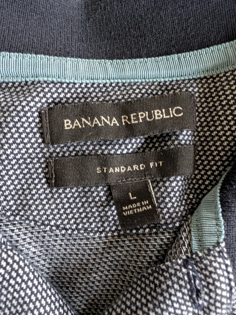 Banana Republic Men’s Micro-Dot Polo with Contrast Collar